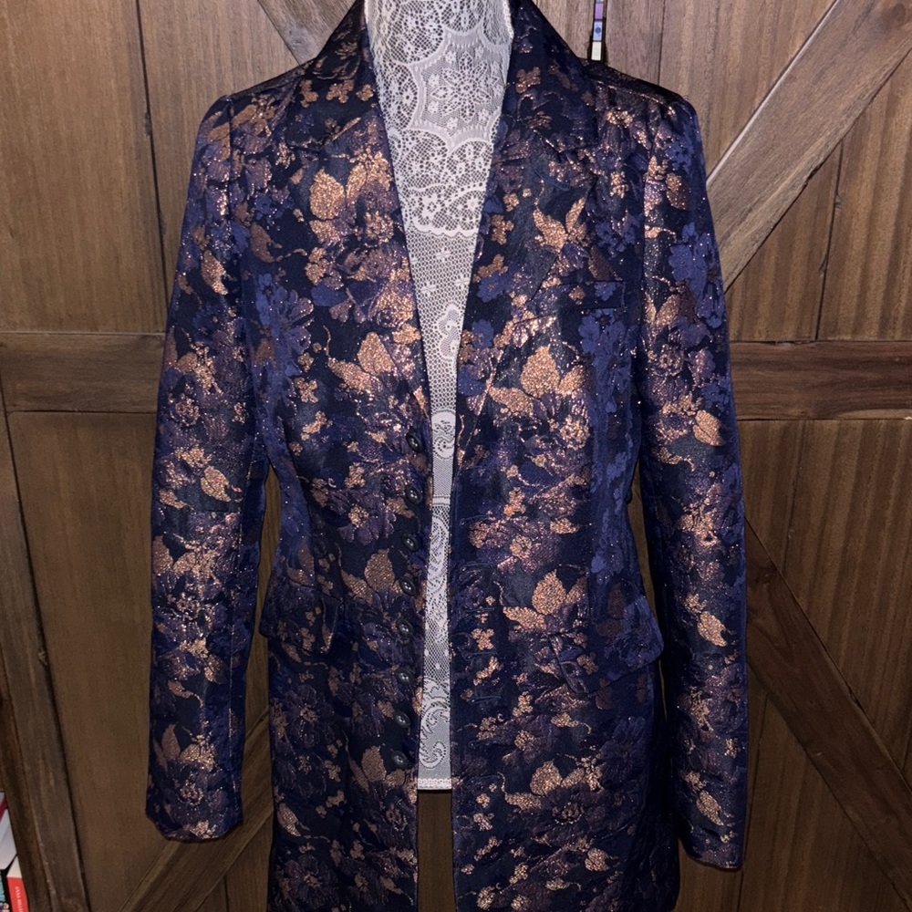 Free People brocade coat